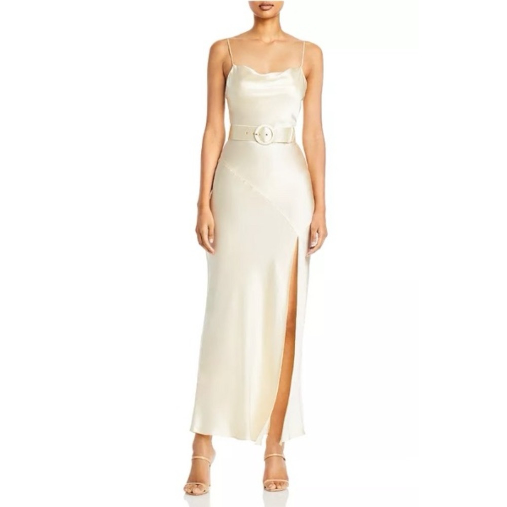 Silk White Maxi Dress Size 0